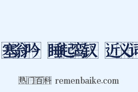 塞翁吟·睡起鸾钗亸近义词是什么意思的图片